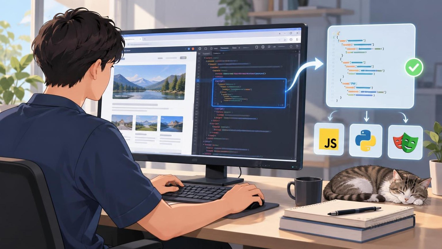 网页内嵌 JSON 数据的提取方法：定位、解析与验证实操教程