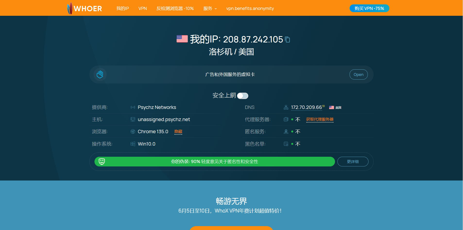 Whoer Check IP