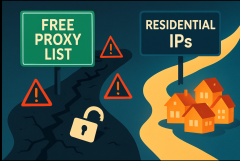 2025年免费住宅代理列表：揭秘免费背后的陷阱与安全替代方案